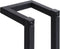 vidaXL - Handdoekenrek - 12,5x12,5x60 - cm - ijzer - zwart