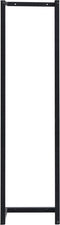 vidaXL - Handdoekenrek - 12,5x12,5x60 - cm - staal - wit