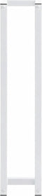 vidaXL - Handdoekenrek - 12,5x12,5x60 - cm - staal - wit