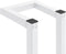 vidaXL - Handdoekenrek - 12,5x12,5x60 - cm - staal - wit