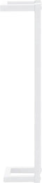 vidaXL - Handdoekenrek - 12,5x12,5x60 - cm - staal - wit