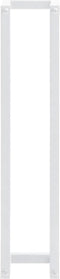 vidaXL - Handdoekenrek - 12,5x12,5x60 - cm - staal - wit