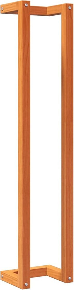 vidaXL - Handdoekenrek - 23x18x110 - cm - massief - grenenhout - wasbruin