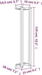 vidaXL - Handdoekenrek - 23x18x110 - cm - massief - grenenhout