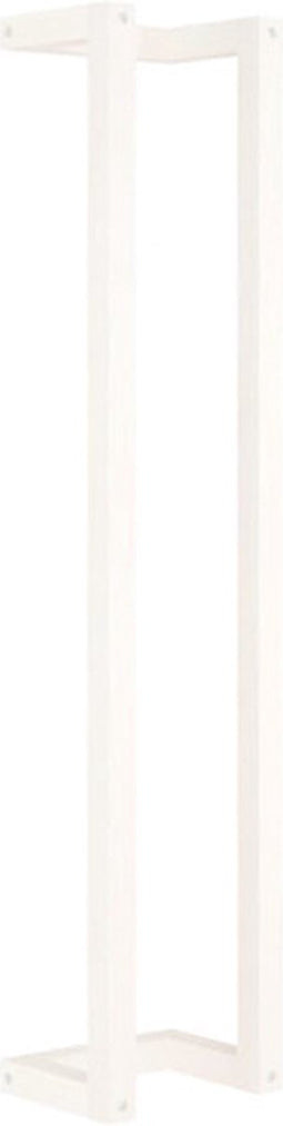 vidaXL - Handdoekenrek - 23x18x110 - cm - massief - grenenhout - wit