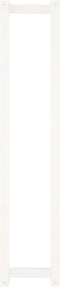 vidaXL - Handdoekenrek - 23x18x110 - cm - massief - grenenhout - wit