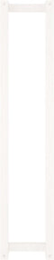vidaXL - Handdoekenrek - 23x18x110 - cm - massief - grenenhout - wit