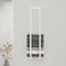 vidaXL - Handdoekenrek - 23x18x110 - cm - massief - grenenhout - wit
