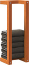 vidaXL - Handdoekenrek - 23x18x60 - cm - massief - grenenhout - wasbruin