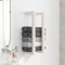 vidaXL - Handdoekenrek - 23x18x60 - cm - massief - grenenhout - wit