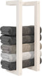 vidaXL - Handdoekenrek - 23x18x60 - cm - massief - grenenhout - wit