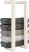 vidaXL - Handdoekenrek - 23x18x60 - cm - massief - grenenhout - wit