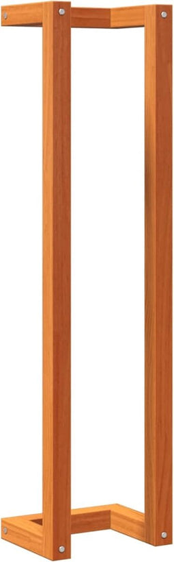 vidaXL - Handdoekenrek - 23x18x90 - cm - massief - grenenhout - wasbruin