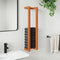 vidaXL - Handdoekenrek - 23x18x90 - cm - massief - grenenhout - wasbruin