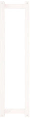 vidaXL - Handdoekenrek - 23x18x90 - cm - massief - grenenhout - wit