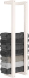 vidaXL - Handdoekenrek - 23x18x90 - cm - massief - grenenhout - wit