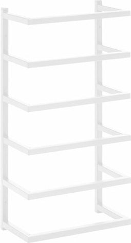 vidaXL - Handdoekenrek - 24x12x48 - cm - staal - wit