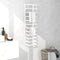 vidaXL - Handdoekenrek - 24x12x48 - cm - staal - wit