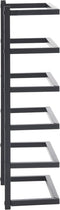 vidaXL - Handdoekenrek - 24x12x48 - cm - staal - wit