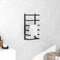 vidaXL - Handdoekenrek - 24x12x48 - cm - staal - wit