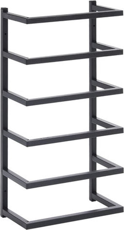 vidaXL - Handdoekenrek - 24x12x48 - cm - staal - zwart