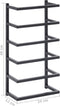 vidaXL - Handdoekenrek - 24x12x48 - cm - staal - zwart