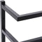 vidaXL - Handdoekenrek - 24x12x48 - cm - staal - zwart