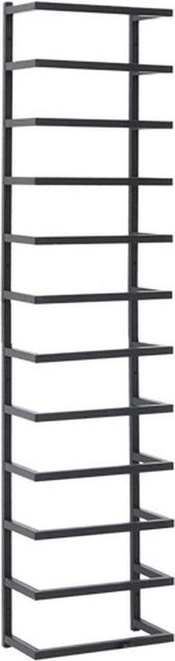 vidaXL - Handdoekenrek - 24x12x96 - cm - staal - zwart
