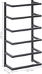 vidaXL - Handdoekenrek - 24x12x96 - cm - staal - zwart