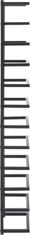 vidaXL - Handdoekenrek - 24x12x96 - cm - staal - zwart