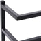 vidaXL - Handdoekenrek - 24x12x96 - cm - staal - zwart