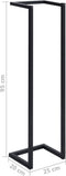 vidaXL - Handdoekenrek - 25x20x95 - cm - ijzer - zwart