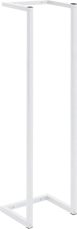 vidaXL - Handdoekenrek - 25x20x95 - cm - staal - wit
