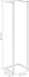 vidaXL - Handdoekenrek - 25x20x95 - cm - staal - wit