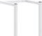 vidaXL - Handdoekenrek - 25x20x95 - cm - staal - wit