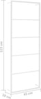 vidaXL - Handdoekenrek - 45x10x115 - cm - staal - wit