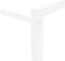 vidaXL - Handdoekenrek - 45x10x115 - cm - staal - wit