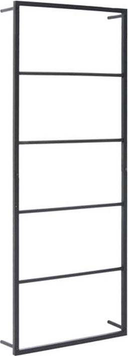 vidaXL - Handdoekenrek - 45x10x115 - cm - staal - zwart