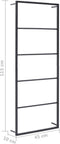 vidaXL - Handdoekenrek - 45x10x115 - cm - staal - zwart