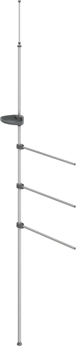 vidaXL - Handdoekenrek - 47x280 - cm - aluminium