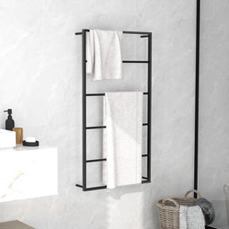 vidaXL - Handdoekenrek - 60x10x116 - cm - staal - wit