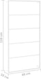 vidaXL - Handdoekenrek - 60x10x116 - cm - staal - wit