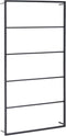 vidaXL - Handdoekenrek - 60x10x116 - cm - staal - zwart