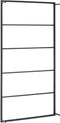 vidaXL - Handdoekenrek - 60x10x116 - cm - staal - zwart