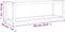 vidaXL - Handdoekenrek - 60x20x20 - cm - massief - walnotenhout