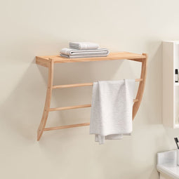 vidaXL - Handdoekenrek - 60x25,5x49 - cm - massief - walnotenhout