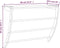 vidaXL - Handdoekenrek - 60x25,5x49 - cm - massief - walnotenhout
