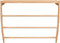 vidaXL - Handdoekenrek - 60x25,5x49 - cm - massief - walnotenhout