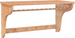 vidaXL - Handdoekenrek - 60x30x35 - cm - massief - walnotenhout