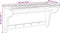 vidaXL - Handdoekenrek - 60x30x35 - cm - massief - walnotenhout